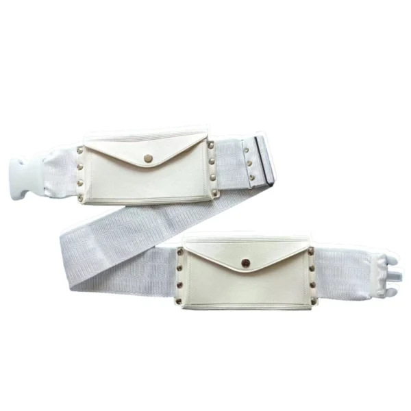 Hajj Belt Studded Chain Waist Pack Stretchy Belt Bag Wide Belt for Umrah N58F