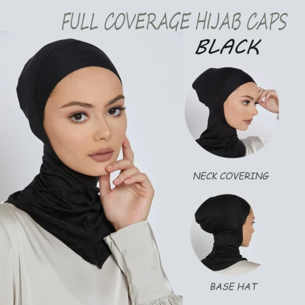 Muslim Underscarf Women Veil Hijab Full Coverage Hijab Caps Muslim Women Scarf Turbans Head For Women Hijabs Caps Hat Islamic