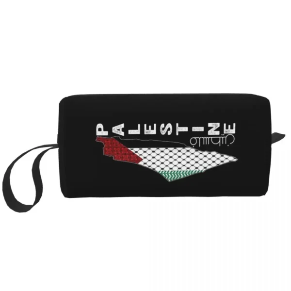 Palestinian Map Keffiyeh Thobe Makeup Bag Pouch Cosmetic Bag Men Women In Arabic Toiletry Bags Storage Pouch Bag