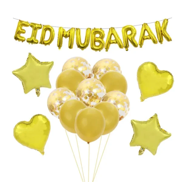 Ramadan Aluminum Film Balloon Set EID MUBARAK Balloon Party Background Decoration