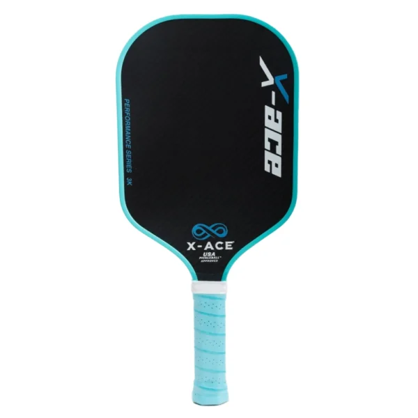 X-ACE Pickleball Paddle 3K Carbon Surface High Grit & Spin 16MM Polypropylene Honeycomb Core Lightweight Pickleball Racket