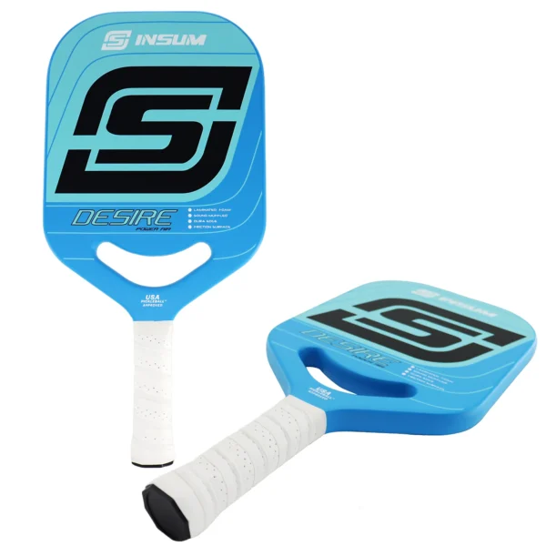 INSUM-Lightweight Pickleball Paddle, Full Carbon Fiber Surface, Edgeless & Durable, Pickle Ball Paddles