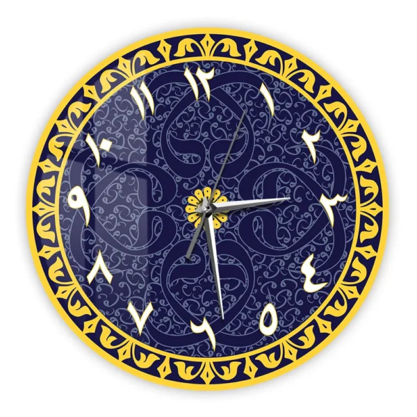 Arabic Numbers Wall Clock Muslim Eid Home Decor Clock Hanging Wall Watch Silent Movement Timepieces Islamic Ornament Ramdan Gift