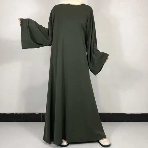 15 Colors Basic Plain Nida Abaya With Free Belt High Quality Muslim Women Modest Simple Dress EID Ramadan Islamic Clothing