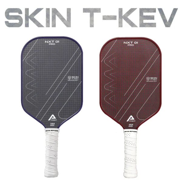 Pickleball Paddle 3K T700 Carbon Fiber with 3D T-Kevlar Texture Surface for Power & Control,16MM Thermoformed Pickleball Rackets