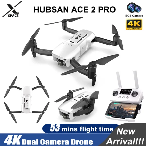 Hubsan Ace 2 Professional Camera Drone with GPS & 4-Axis Gimbal